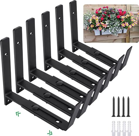 flower box mounting brackets|wall mounted planter brackets.